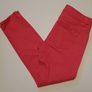Express hot pink ankle Jean's. Sz 2